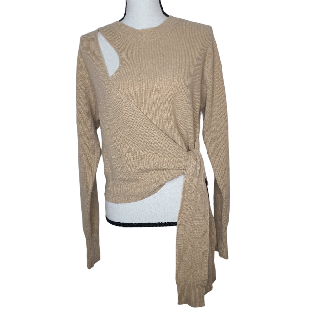 27 Miles Malibu Bellagio Wrap Sweater Camel Large